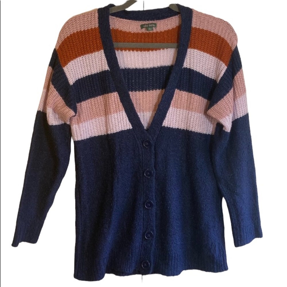 Wild Fable Color Block Cardigan Sweater Sz M